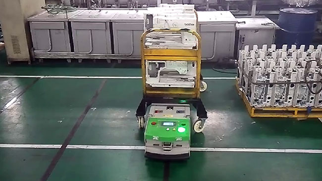 Unidad de impulsión material del AGV de la carretilla, velocidad de viaje dirigida automatizada de los robots 0-35m/Min